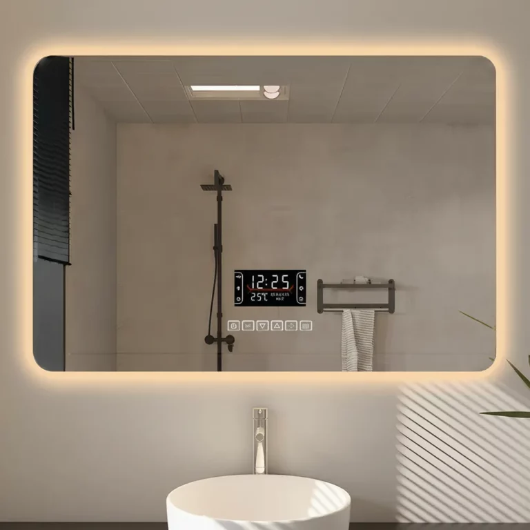 Bluetooth LED Mirror (Frosted Glass) Lead-Free Certified With 3 Colour Adjustable LED Lights - Image 8