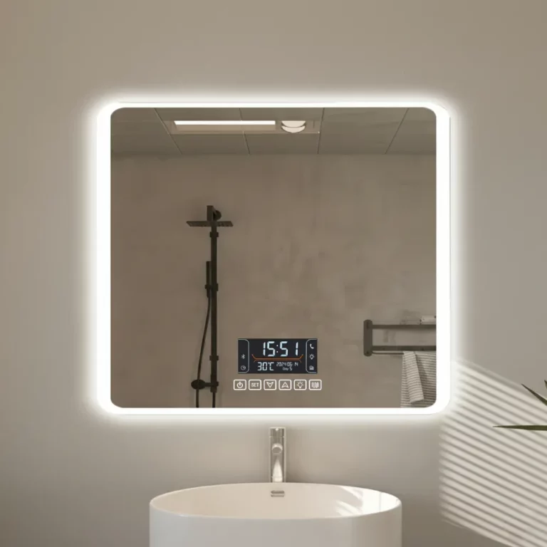 Bluetooth LED Mirror (Frosted Glass) Lead-Free Certified With 3 Colour Adjustable LED Lights - Image 6