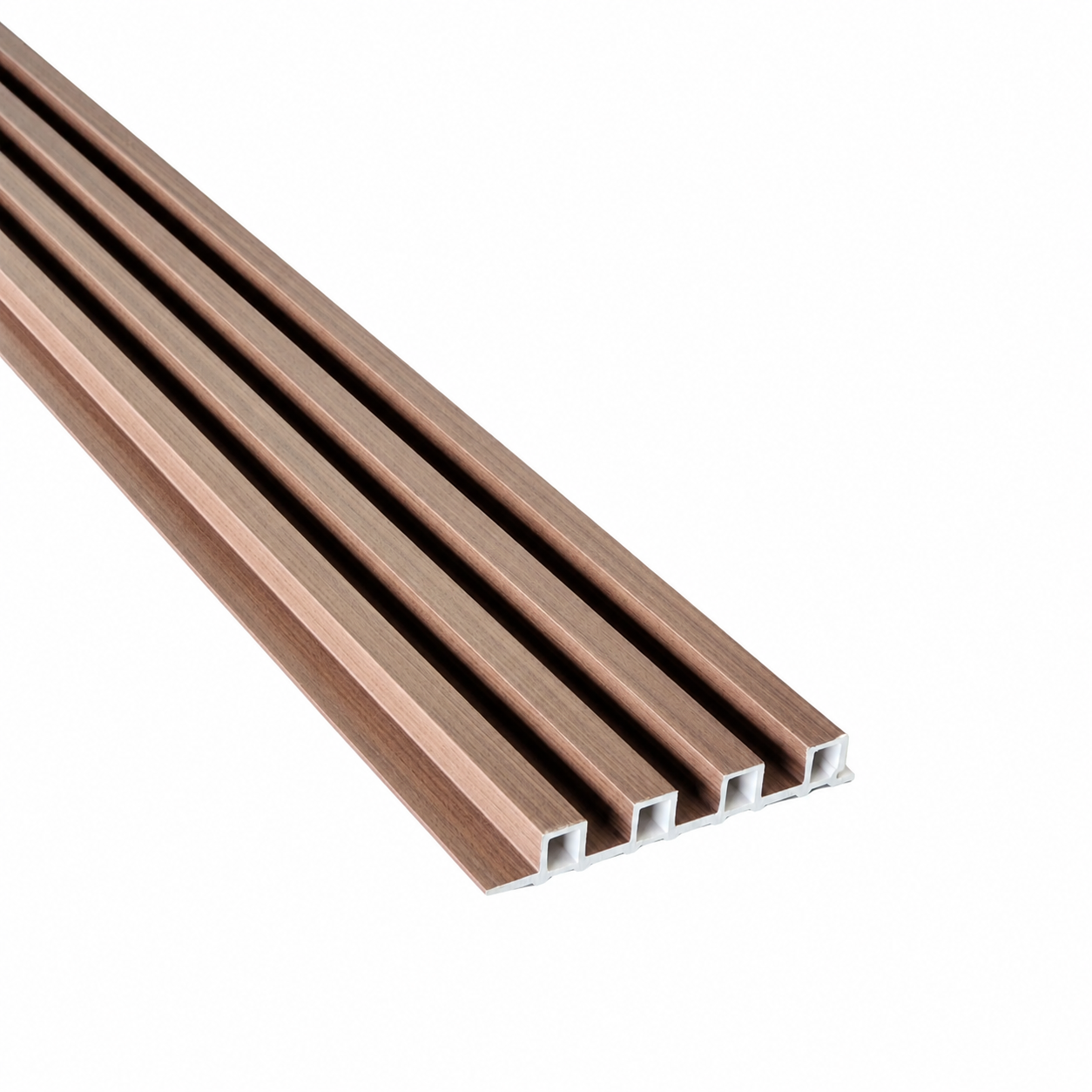 Mocha Wood WPC Fluted Panel - Image 2