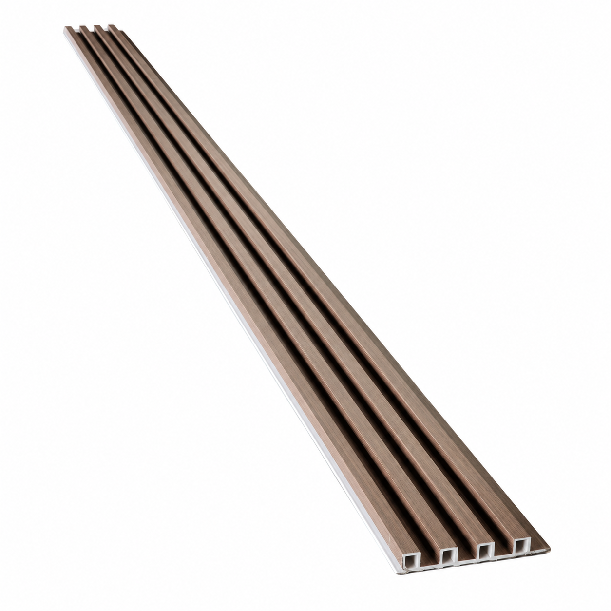 Walnut Brown WPC Fluted Panel - Image 3