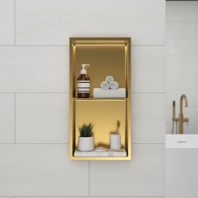Double Niche Stainless Steel 304 Shower Shelf 12×24 (ND600) - Image 4