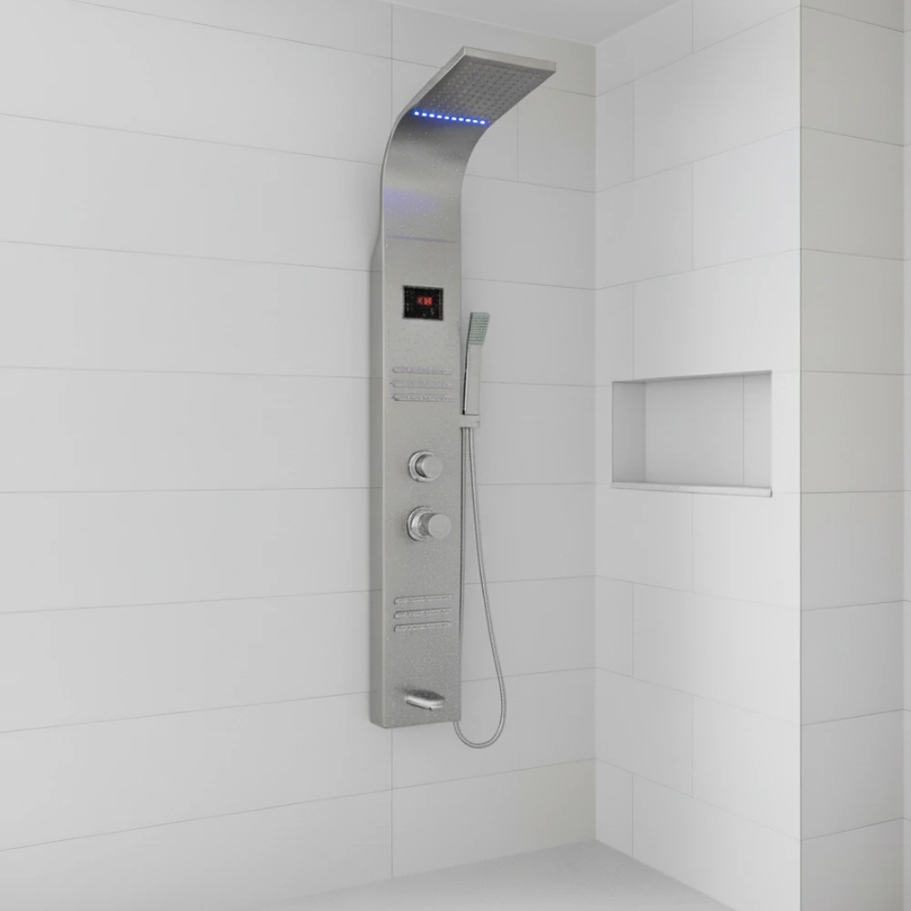 Luxury Shower Panel with Water Monitor and LED Screen (KM6214) - Image 3