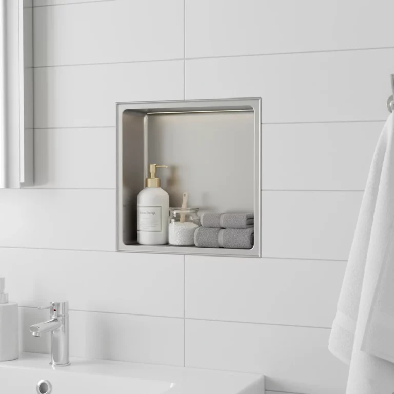 Single Niche 12×12 (Stainless Steel 304) Shower Shelf - Image 4