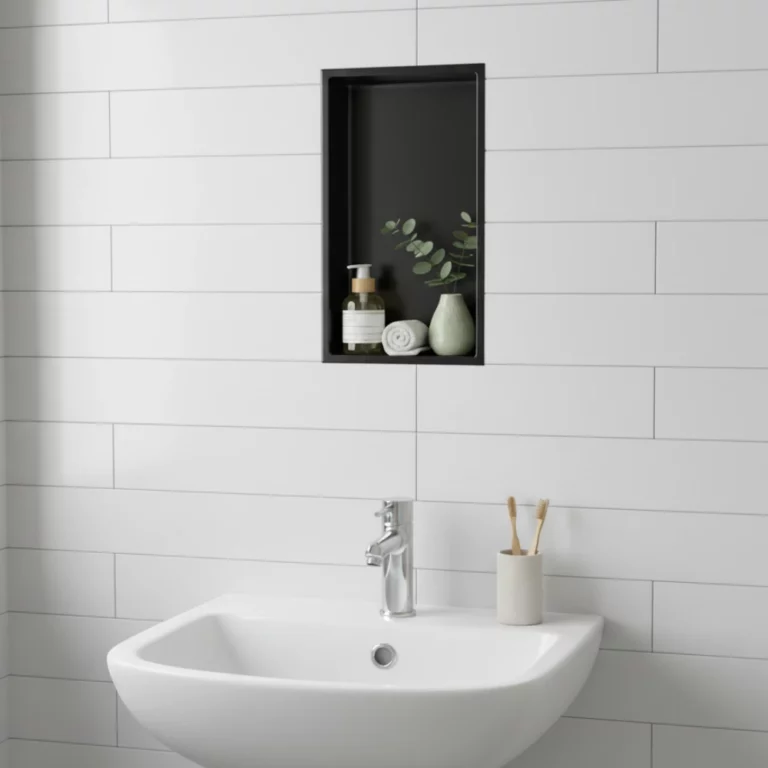 Single Niche Stainless Steel 304 Shower Shelf 12X24X4 (N600) - Image 2