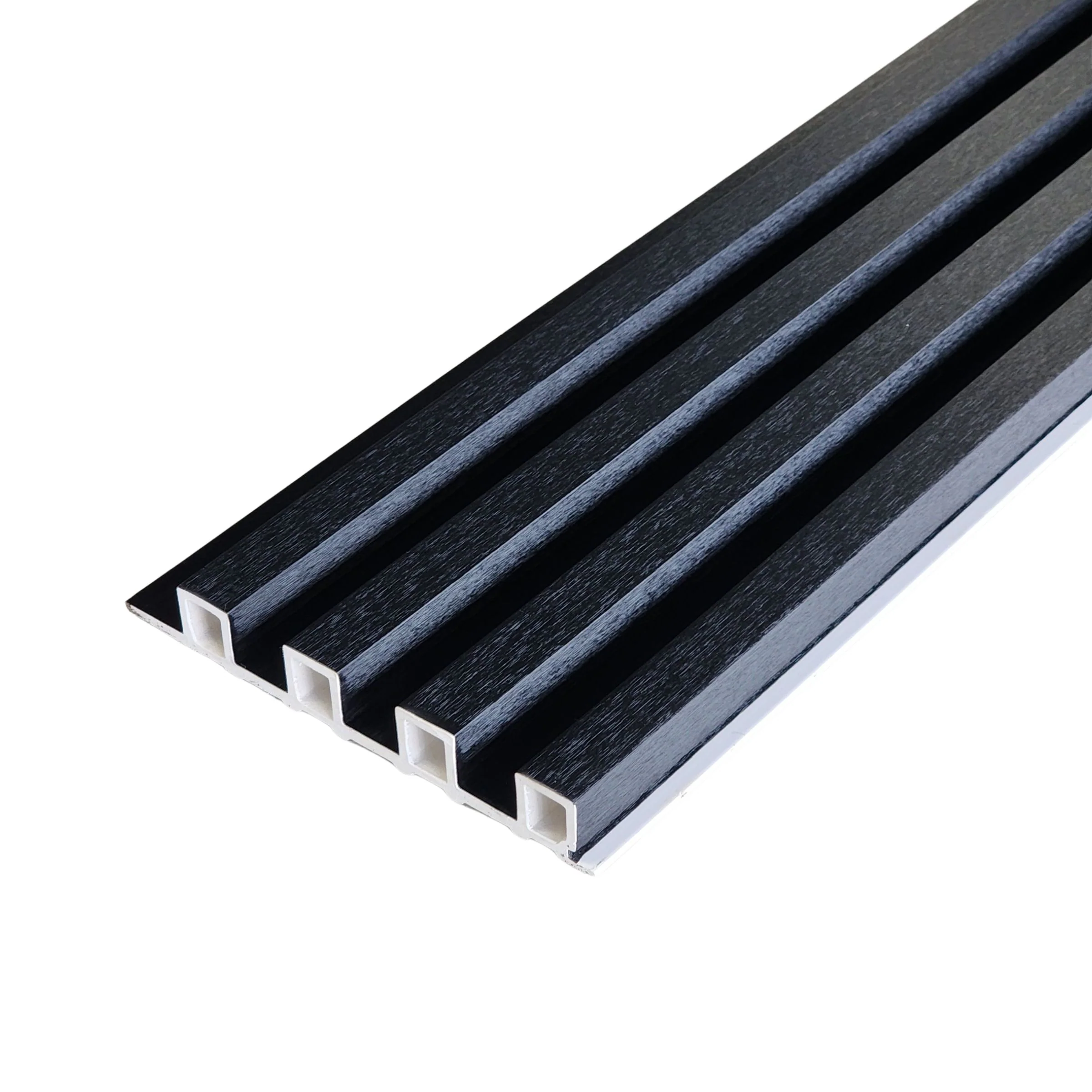 Textured Black WPC Fluted Panel - Image 4