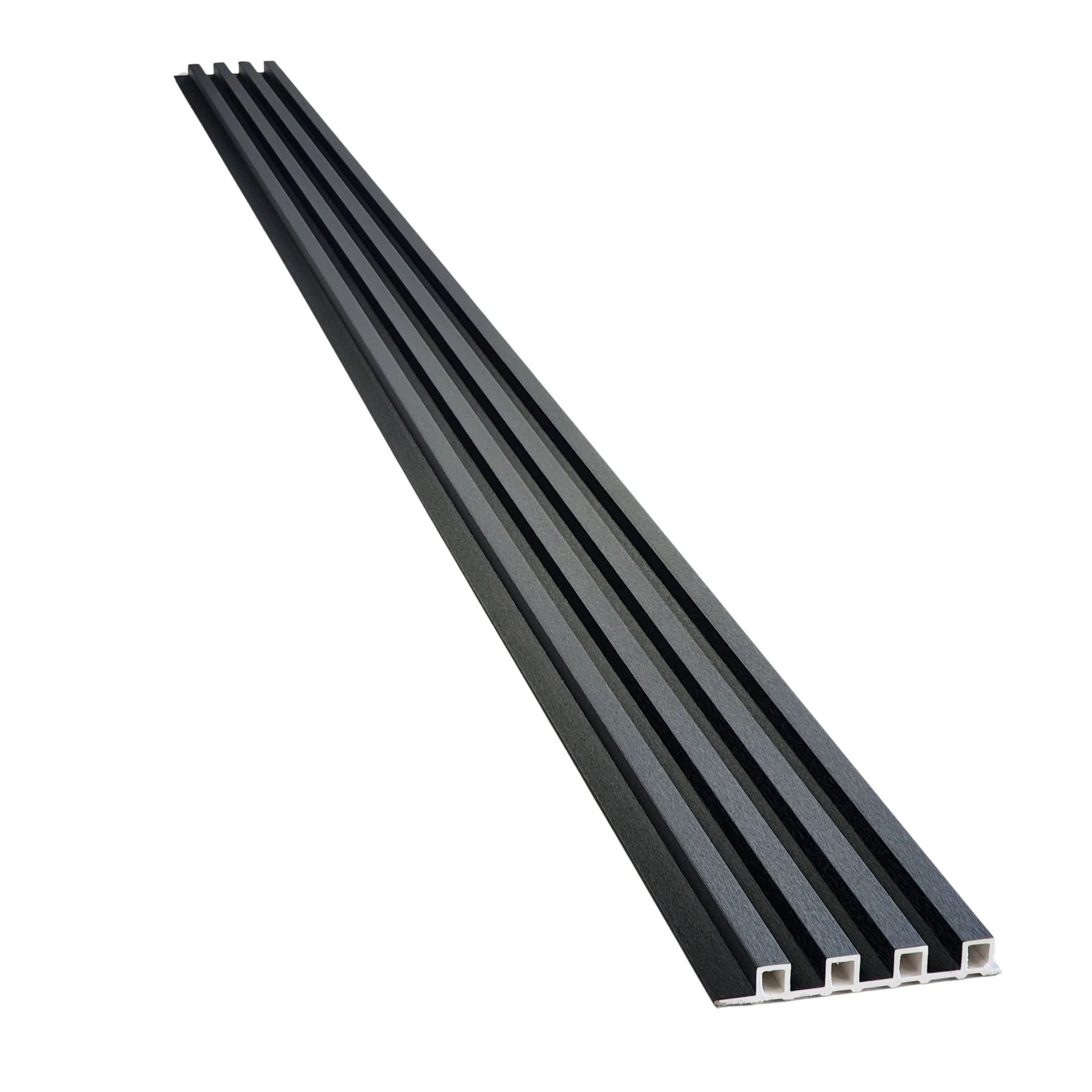 Textured Black WPC Fluted Panel - Image 3